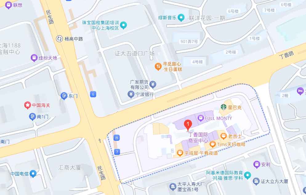 丁香国际商业中心地理位置